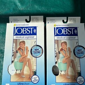 NEW Jobst open toe knee high stockings 15-20mmHg